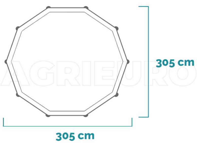 Intex Prisma Frame 26702NP - &Oslash;305x76 cm - Piscina Rotonda + Pompa filtro 30 W