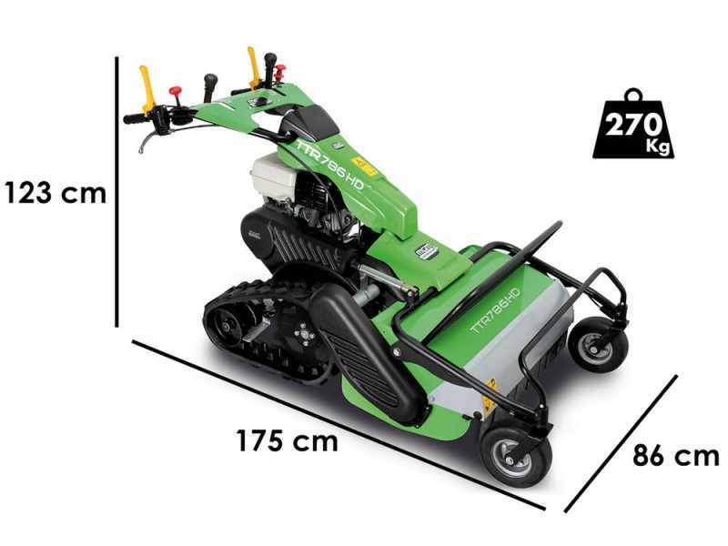 Lampacrescia MGM TTR786HD - Trinciaerba a martelli - Cingolato - Honda GX270