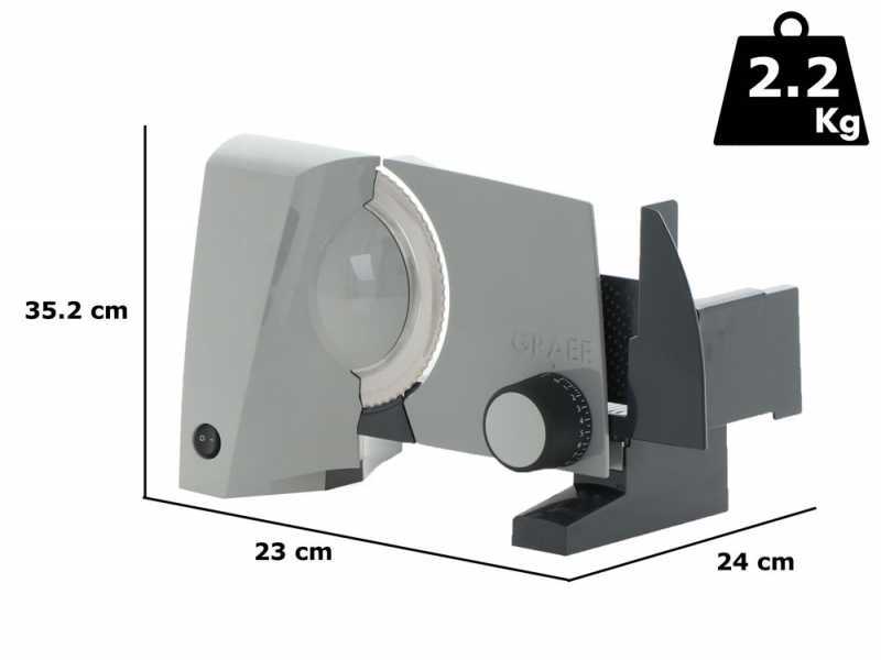 Graef G52EU Grigia - Affettatrice con lama da 170 mm