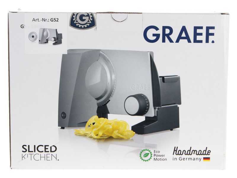 Graef G52EU Grigia - Affettatrice con lama da 170 mm