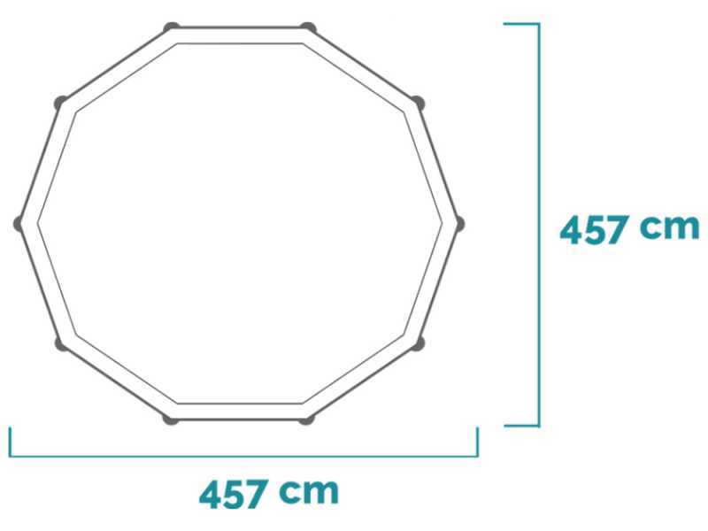 Intex Prisma Frame Greywood 26742NP - &Oslash;457x122 cm - Piscina Rotonda