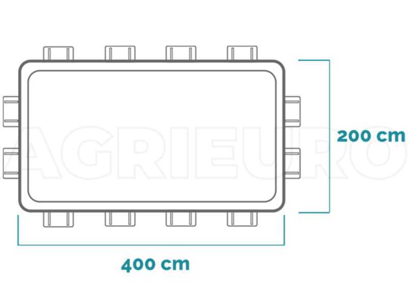 Intex Prisma Frame 26788NP - 400x200x100 cm - Piscina fuori terra + Pompa filtro 45 W e Scaletta