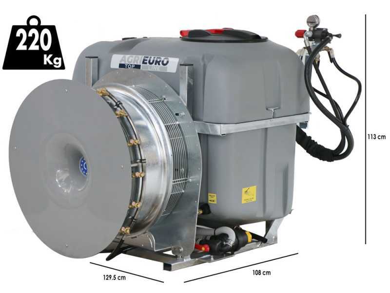Atomizzatore portato Gray Reverse 400/70 con attacco a trattore per irrorazione - Capacit&agrave; 400 L - Pompa AR713
