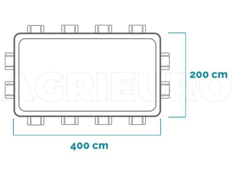 Intex Prisma Frame 26790NP - 400x200x122 cm - Piscina fuori terra + Pompa filtro 45 W e Scaletta