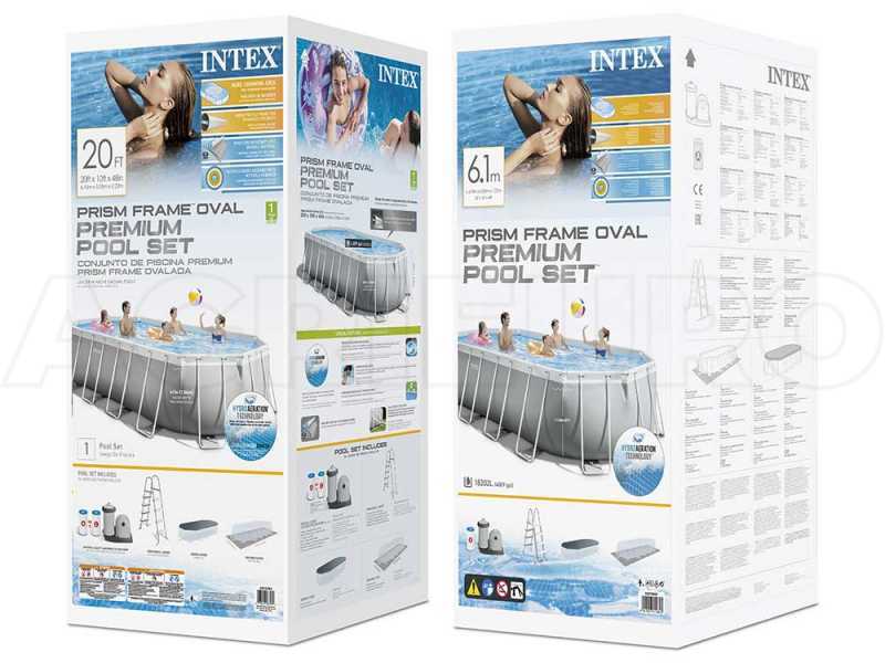Intex Prisma Frame 26796NP - 503x274x122 cm - Piscina Ovale