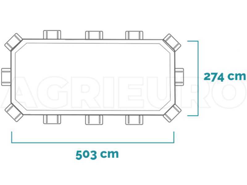 Intex Prisma Frame 26796NP - 503x274x122 cm - Piscina Ovale