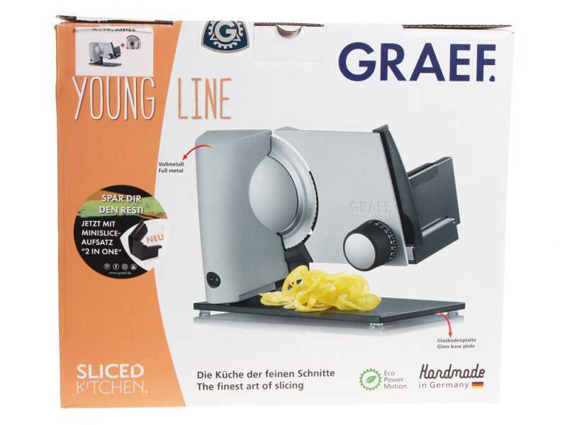 Graef SKS 321 SILVER GLASS - Affettatrice con lama da 170 mm