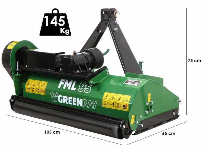 Greenbay FML 95 - Trinciaerba per trattore - Serie leggera