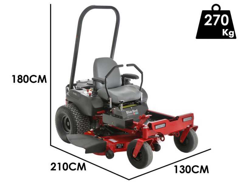 Blue Bird ZTR 50L PRO - Trattorino rasaerba a raggio zero - Scarico laterale e taglio mulching