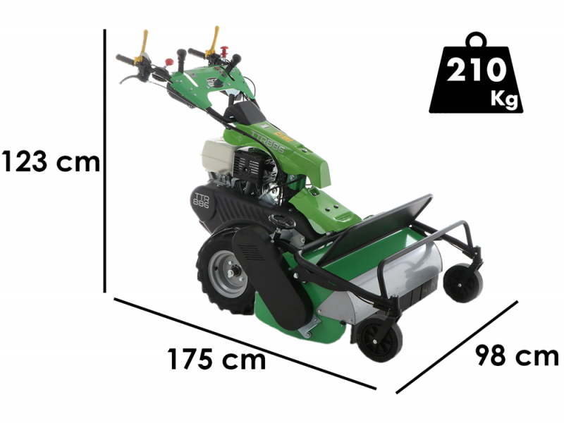 Lampacrescia MGM TTR886 - Trinciaerba a martelli - Honda GX390 Alte Pendenze