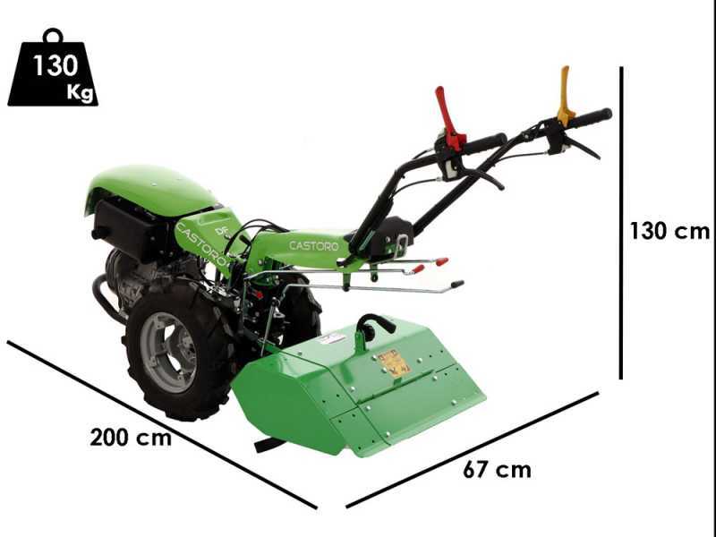 Lampacrescia MGM Castoro DF - Motocoltivatore diesel - Loncin D350F - 7.5HP