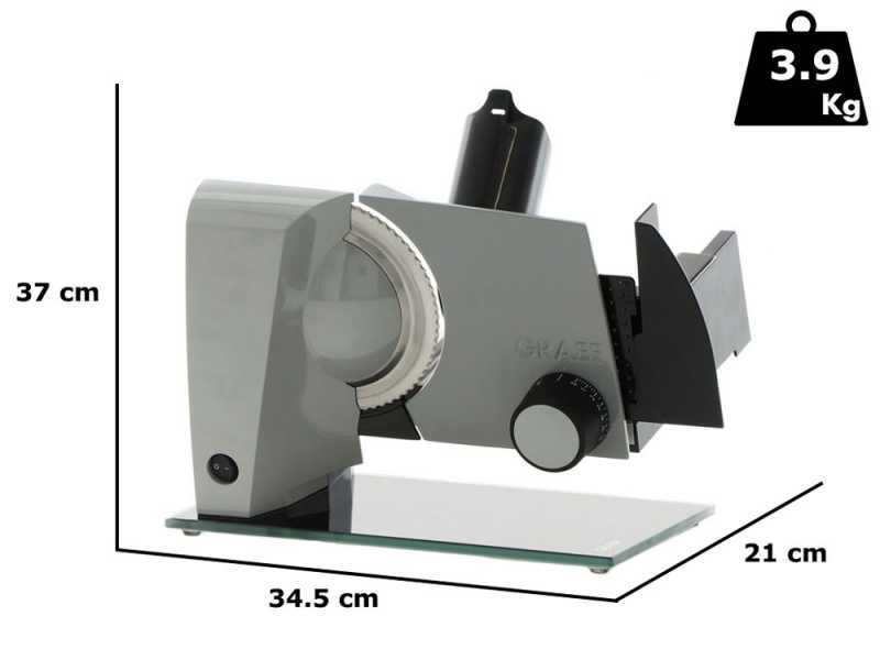 Graef SKS 110 TWIN Grigia - Affettatrice con lama da 170 mm