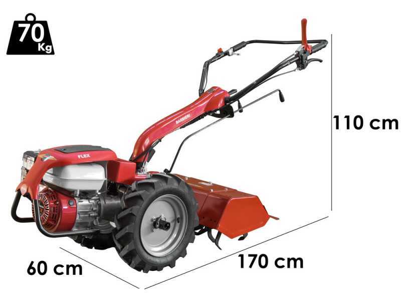 Barbieri Flex 2+2 - Motocoltivatore benzina - Honda GX270 - 8.4HP