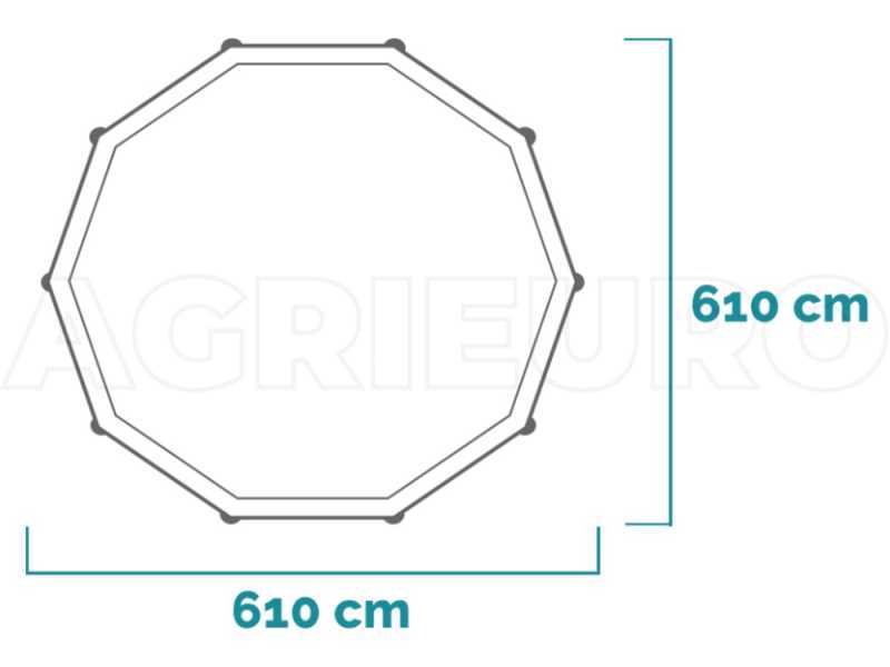 Intex Ultra XTR Frame 26334NP - &Oslash;610x122 cm - Piscina Rotonda