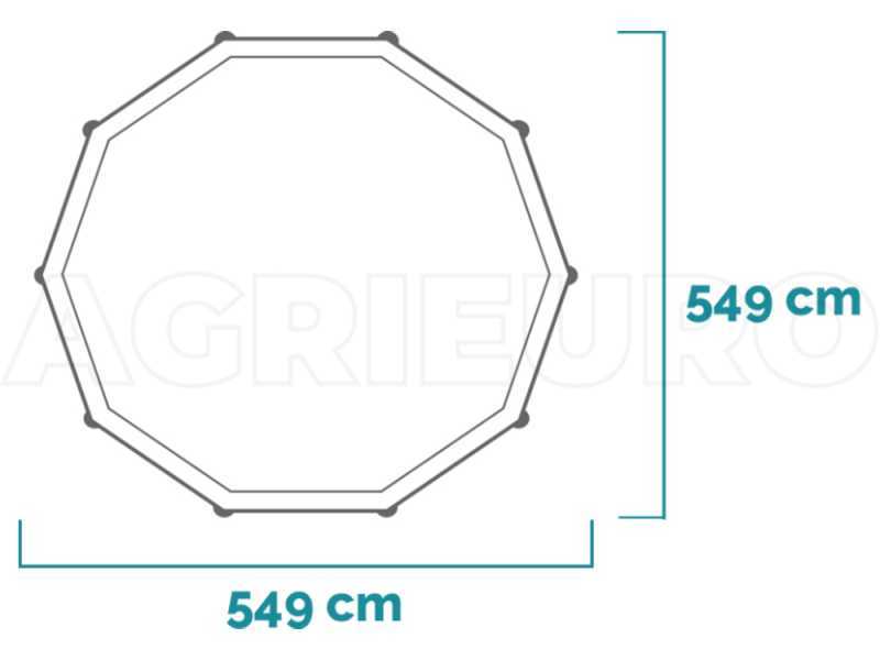 Intex Ultra XTR Frame 26330NP - &Oslash;549x132 cm - Piscina Rotonda