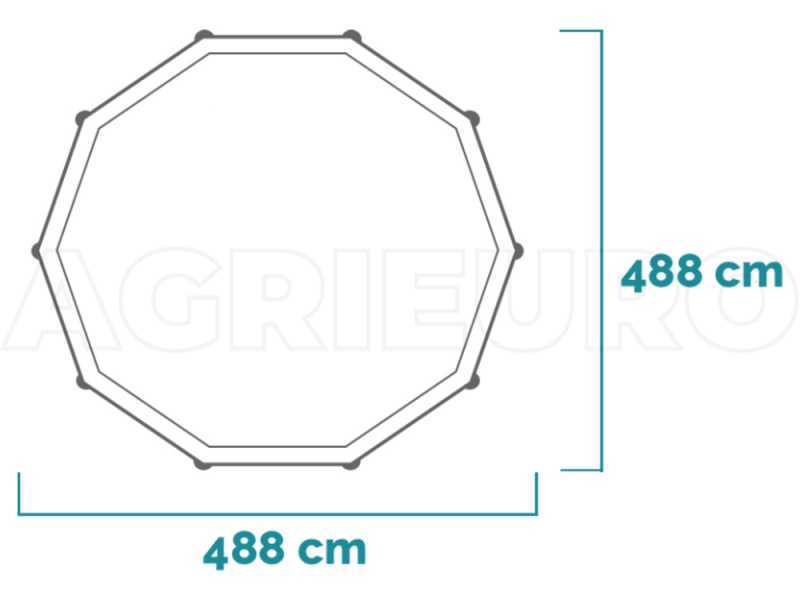 Intex Ultra XTR Frame 26326NP - &Oslash;488x122 cm - Piscina Rotonda