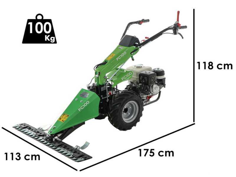 Lampacrescia MGM FC 100 - Motofalciatrice multifunzione - Honda GX270