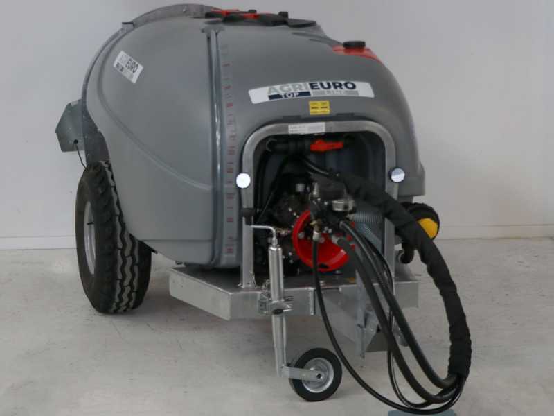 Atomizzatore trainato Gray T Car 1000/80 con attacco a trattore per irrorazione - Capacit&agrave; 1000L - Pompa AR1064