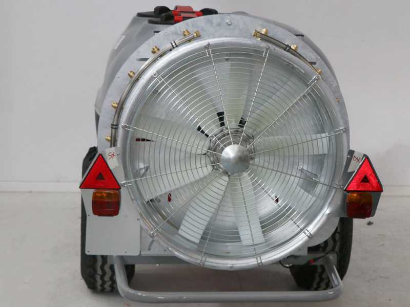 Atomizzatore trainato Gray T Car 1000/80 con attacco a trattore per irrorazione - Capacit&agrave; 1000L - Pompa AR1064