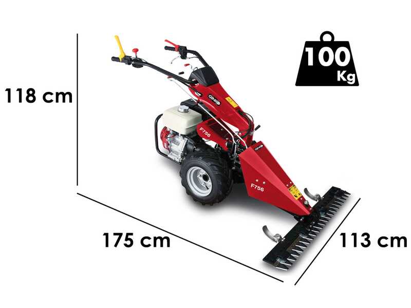Ginko MGM FC 756 - Motofalciatrice multifunzione - Honda GX270
