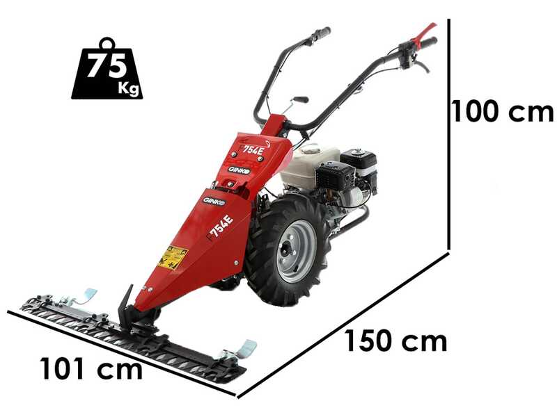 Ginko MGM FC 754 E - Motofalciatrice multifunzione - Honda GX160