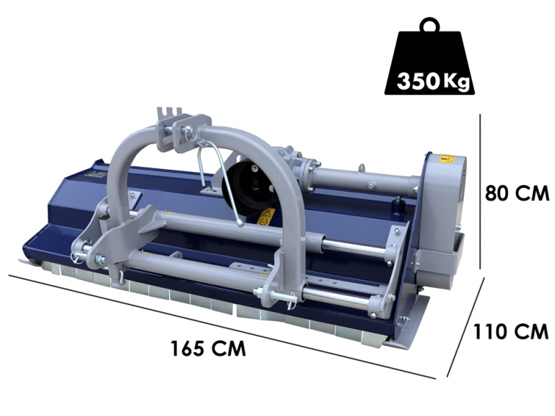 BullMach Rea 145 S -  Trinciaerba per trattore - Serie media - Spostamento manuale