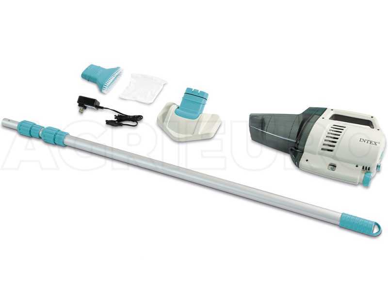 Aspiratore Intex ZR 200 Vacuum Ricaricabile per Piscine e Pure SPA 28628