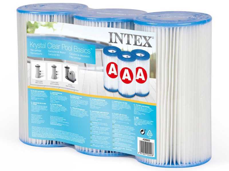 Cartuccia filtro modello &quot;A&quot; 3 pz Intex 29003