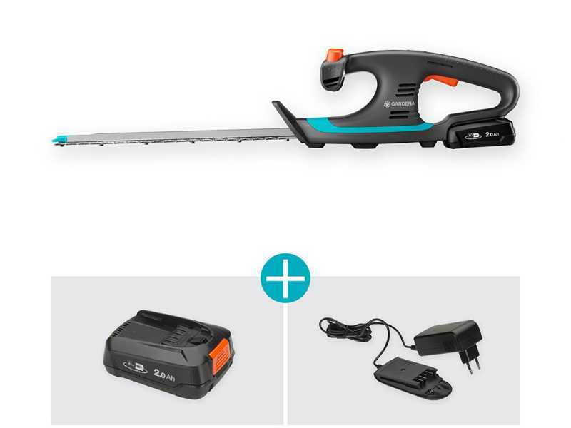 Gardena EasyCut 40/18V P4A - Tagliasiepi a batteria 18V/2Ah - Lama da 40 cm