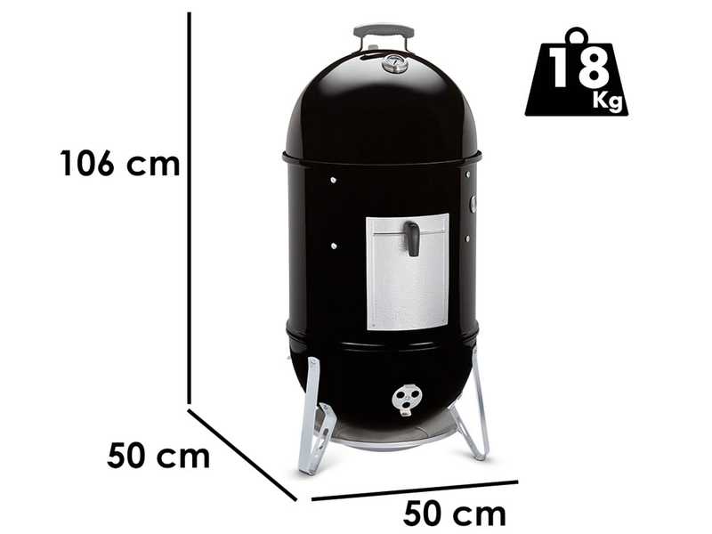 Weber Smokey Mountain Cooker - Barbecue affumicatore a carbone - 47 cm