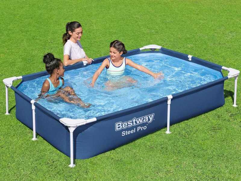 Bestway Steel Pro 56401 - 221x150x43 cm - Piscina fuori terra