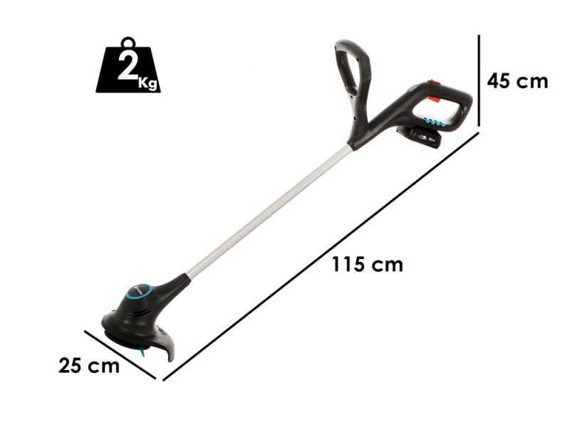 Gardena SmallCut 23/18V P4A solo - Tagliabordi a batteria - SENZA BATTERIA E CARICABATTERIA