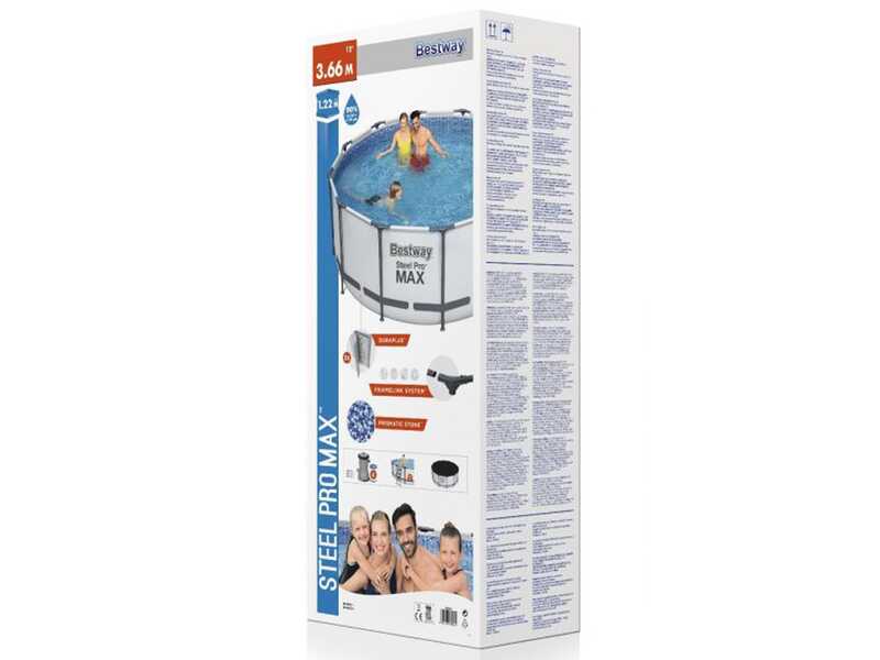 Bestway Steel Pro Max 56420 - &Oslash;366x122 cm - Piscina Rotonda