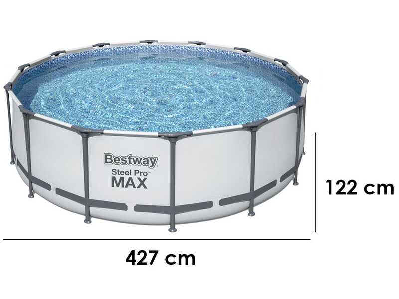 Bestway Steel Pro Max 5612X - &Oslash;427x122 cm - Piscina Rotonda