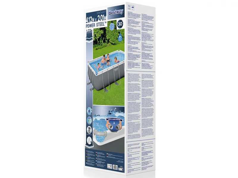 Bestway Power Steel 56456 - 412x201x122 cm - Piscina fuori terra