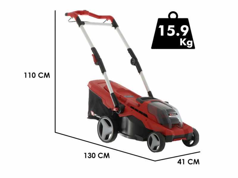 Einhell RASARRO 36/36 - Tagliaerba a batteria - 2x18V/3Ah - Taglio 36 cm