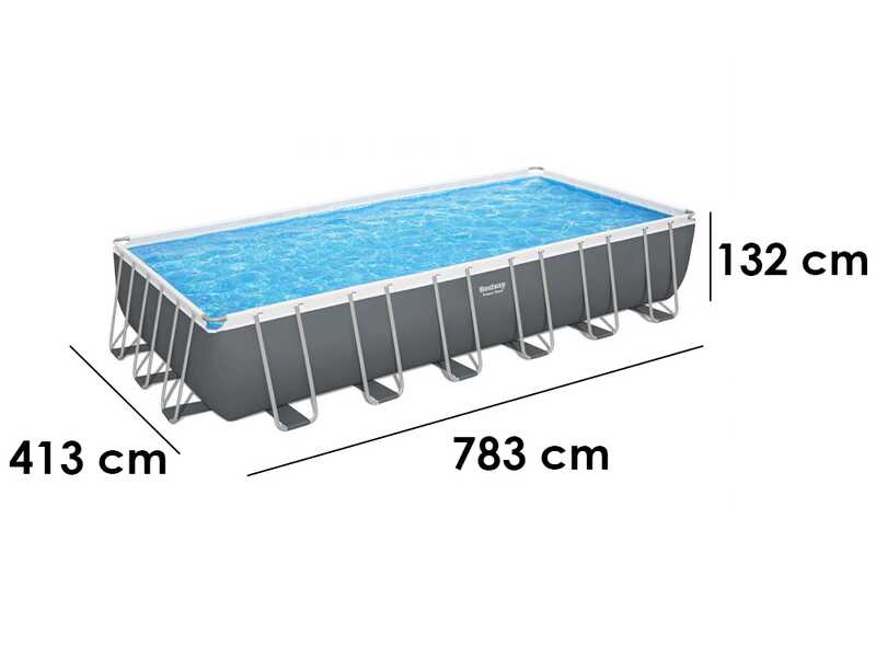 Bestway Power Steel 56475 - 732x366x132 cm - Piscina fuori terra