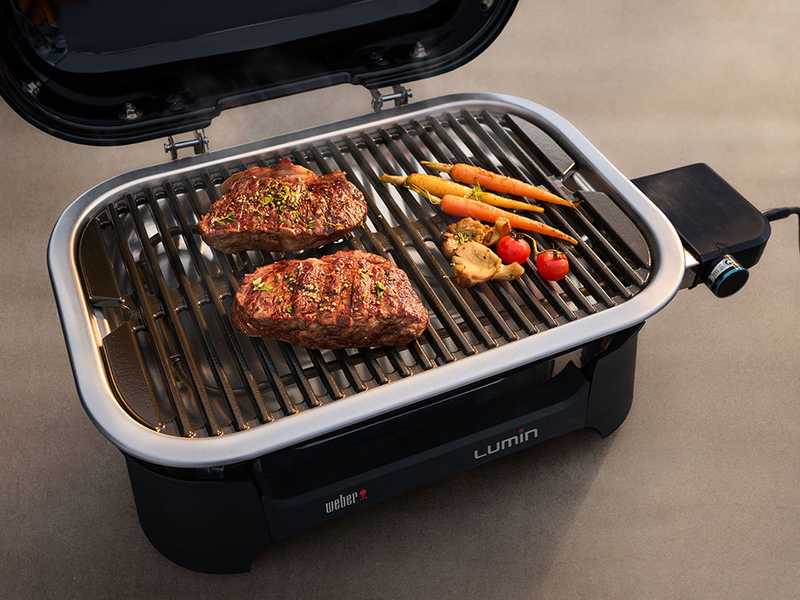 Weber Lumin Red - Barbecue elettrico portatile