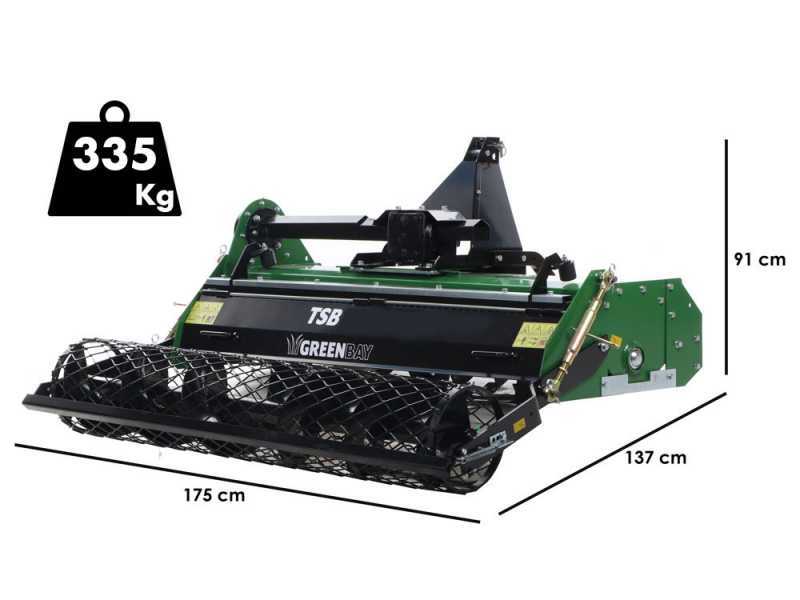 GreenBay TSB 145 - Fresa Interrasassi per trattore