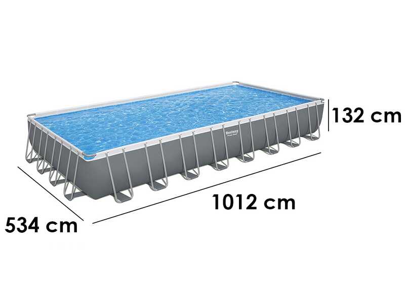 Bestway Power Steel 56623 - 956x488x132 cm - Piscina fuori terra