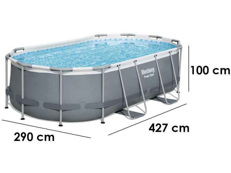 Bestway Power Steel 56620 - Piscina Ovale