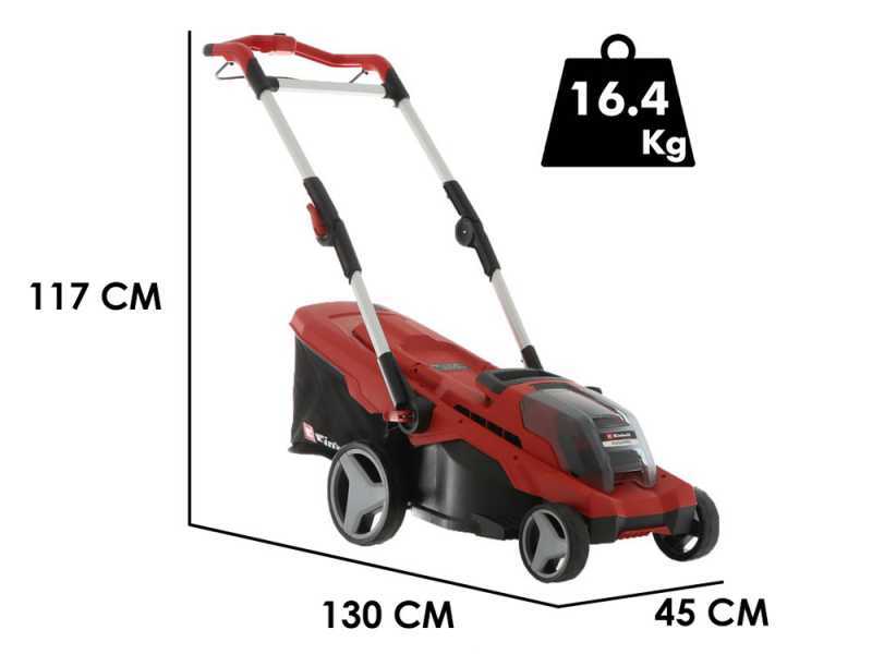 Einhell RASARRO 36/40 - Tagliaerba a batteria - 2x18V/4Ah - Taglio 40 cm