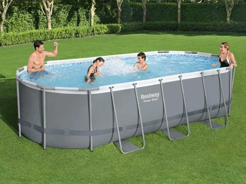 Bestway Power Steel 56710 - 549x274x122 cm - Piscina Ovale