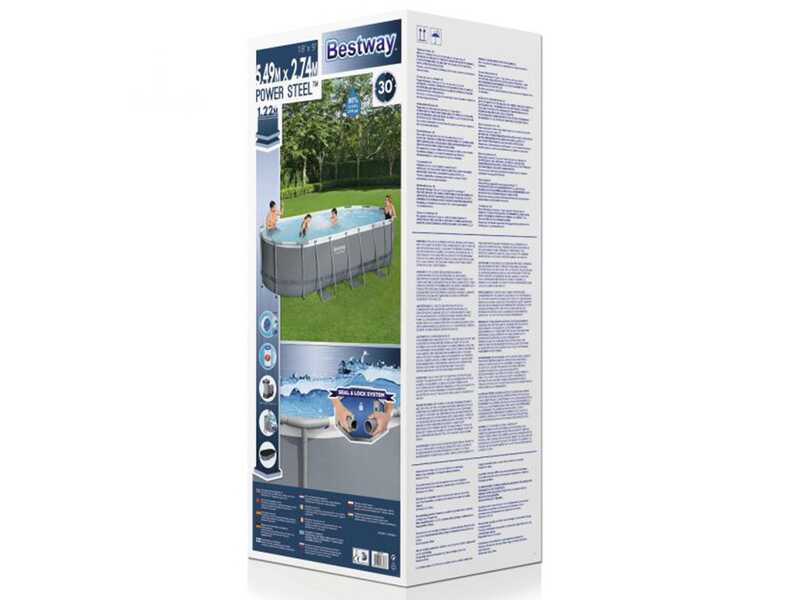 Bestway Power Steel 56710 - 549x274x122 cm - Piscina Ovale