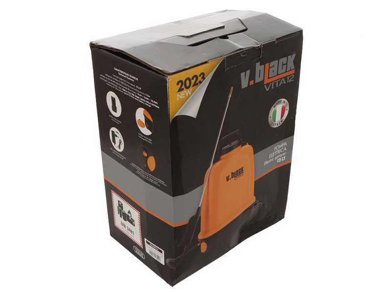Volpi V-BLACK VITA 12 - Pompa irroratrice elettrica a batteria - A spalla