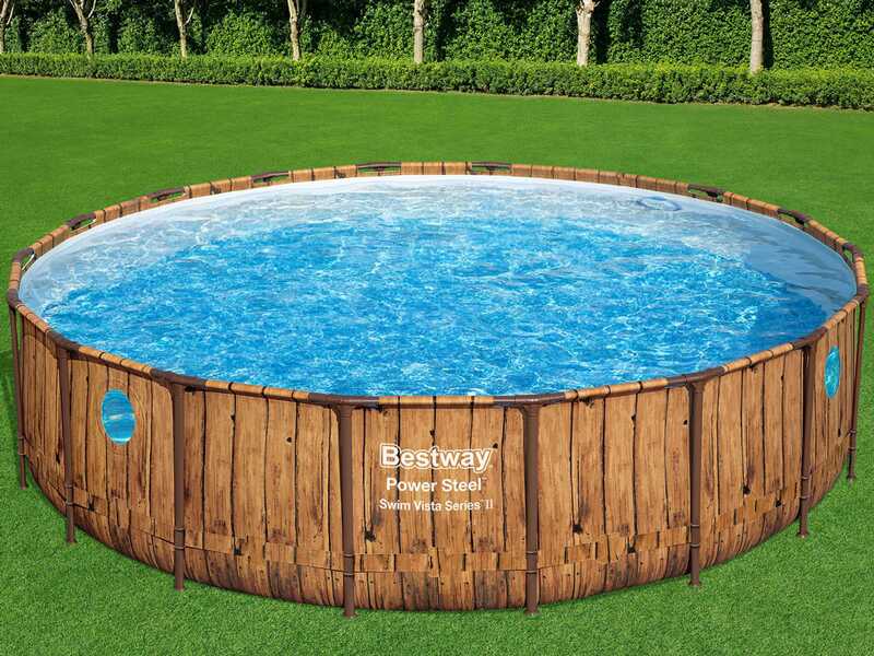 Bestway Power Steel Swim Vista 56977 - &Oslash;549x122 cm - Piscina Rotonda
