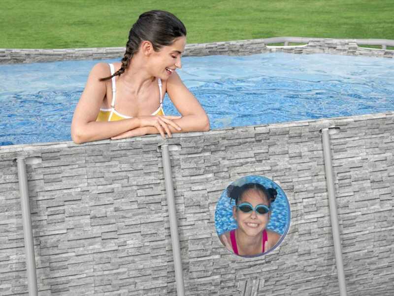 Bestway Power Steel Swim Vista 56714 - 427x250x100 cm - Piscina Ovale