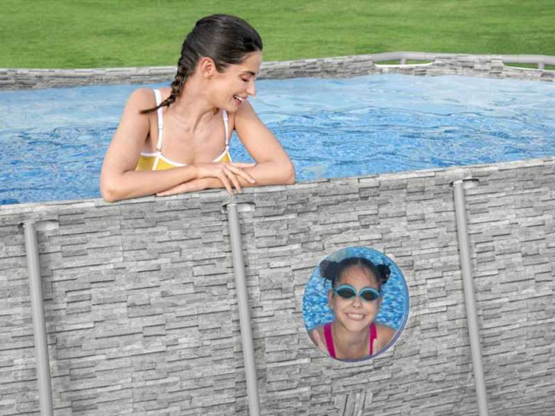 Bestway Power Steel Swim Vista 56714 - Piscina Ovale