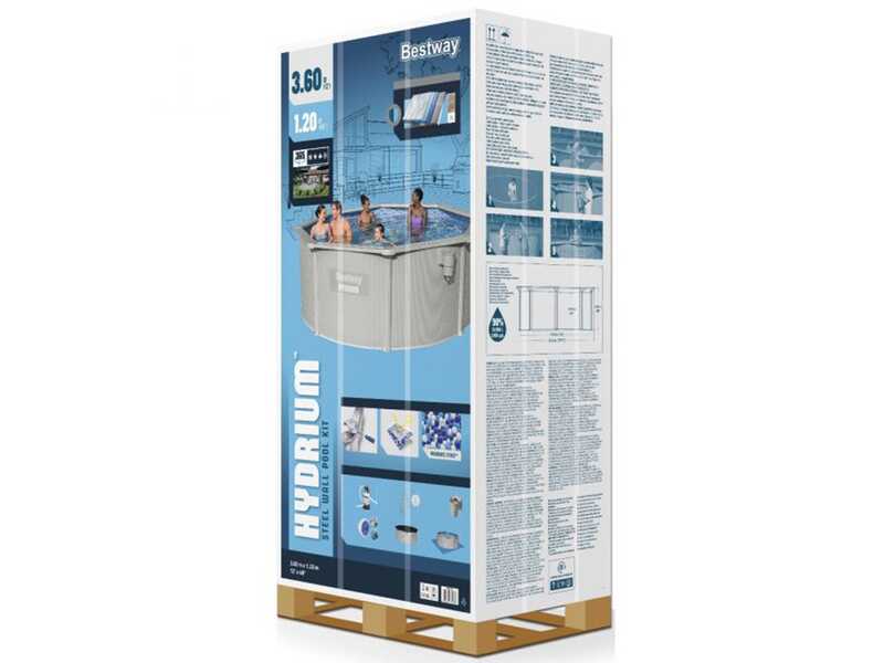 Bestway Hydrium 56574 - &Oslash;366x122 cm - Piscina Rotonda
