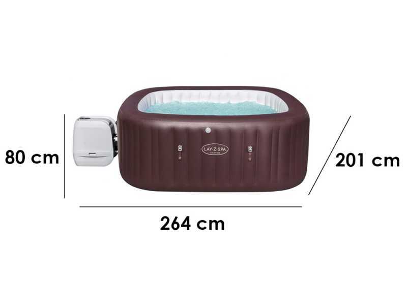Bestway Lay-Z-Spa Maldives HydroJet Pro 60033 - 201x201x80 cm - Piscina idromassaggio spa